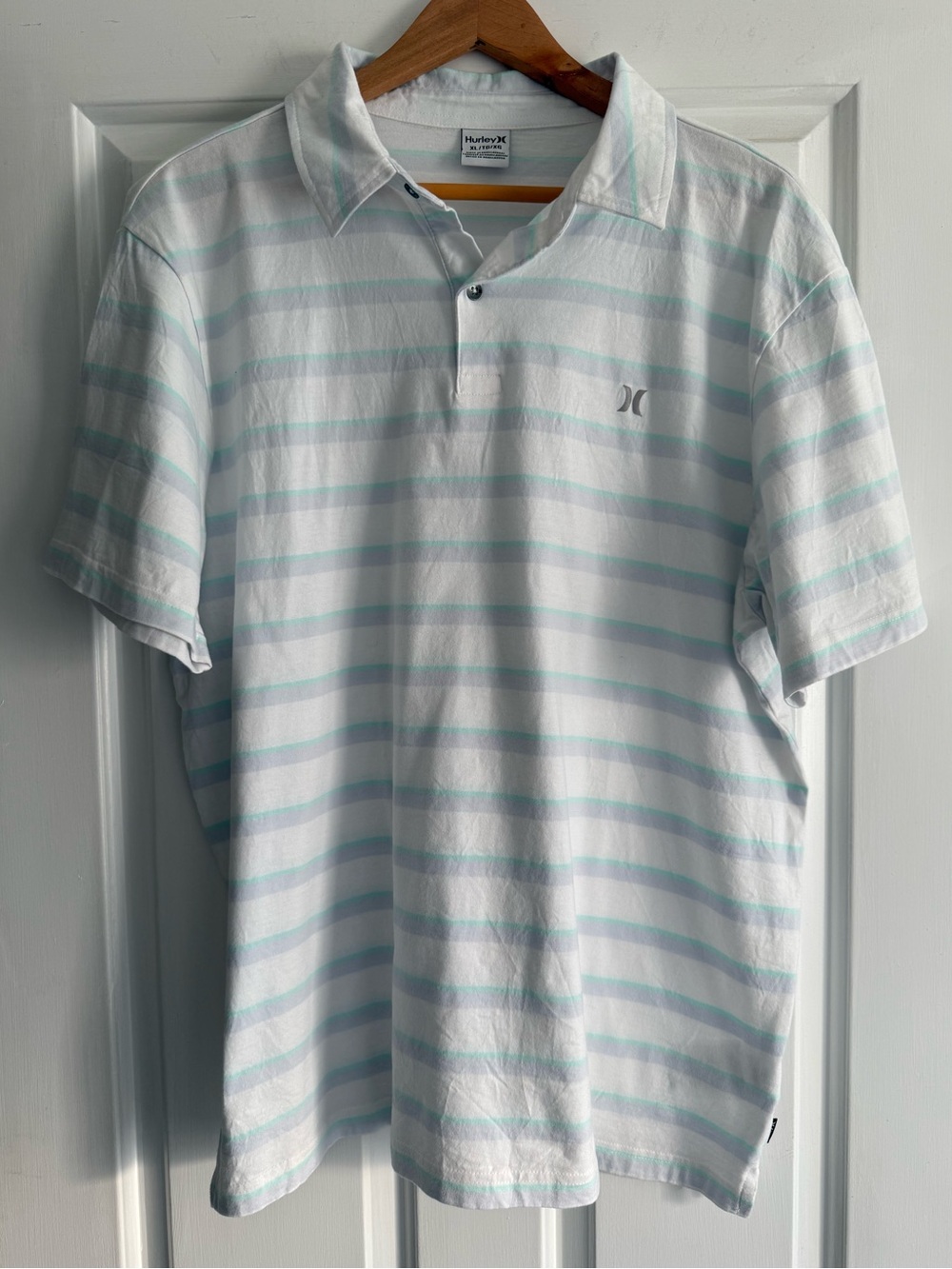 Hurley Men’s Cotton Striped Polo Size XL